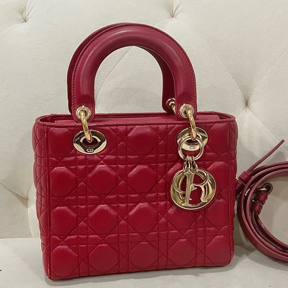 Dior Handbags - Lady Dior Small Bag with pins Strap